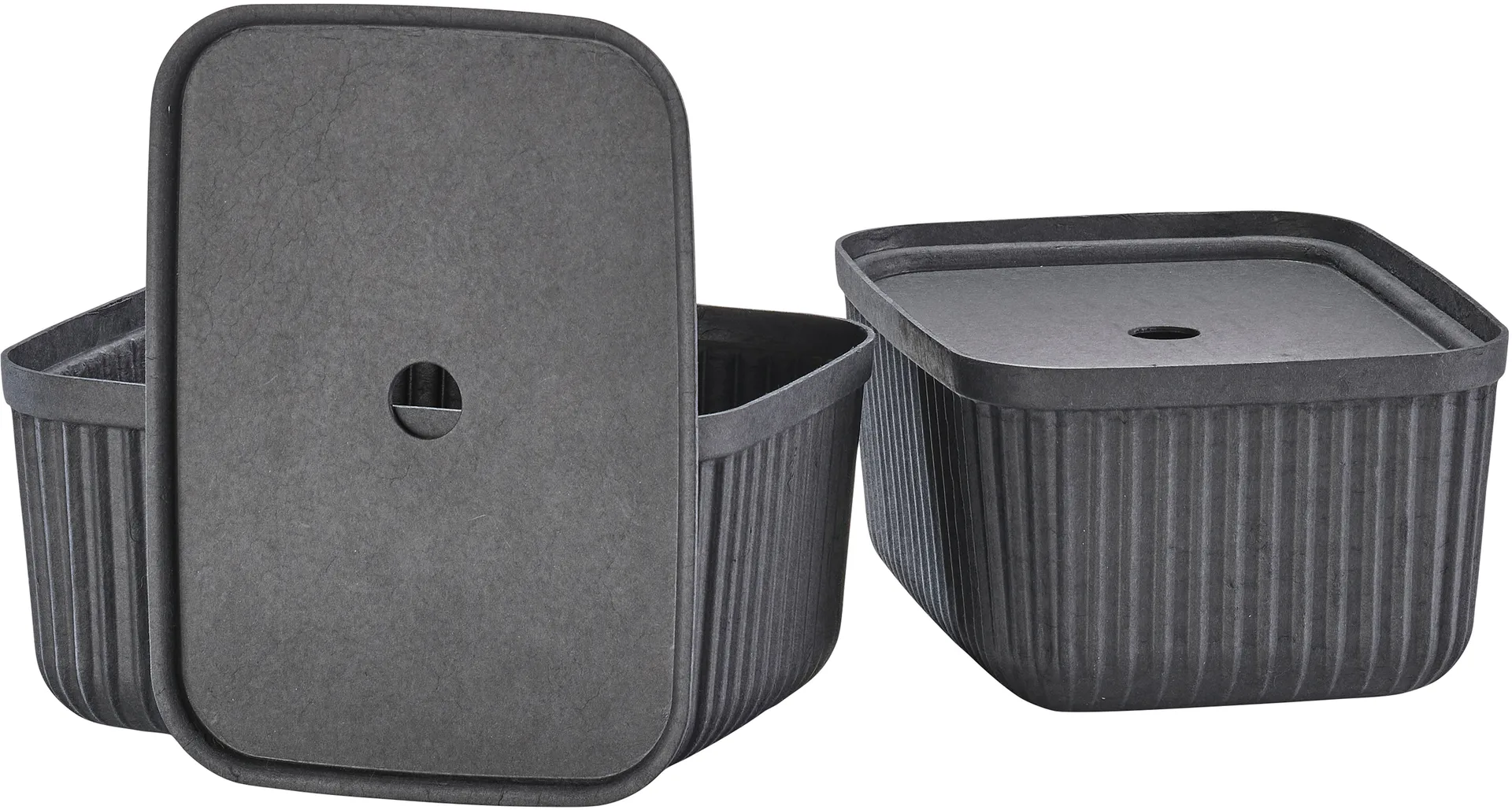 Pulp förvaringsbox 23x32 cm 2-pack, Black Zone Denmark