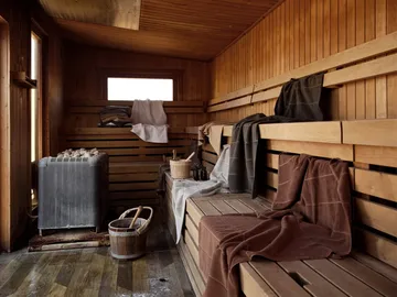 Sauna Handduk - Grey-blue fog-soft grey, 70x140 cm - Zone Denmark