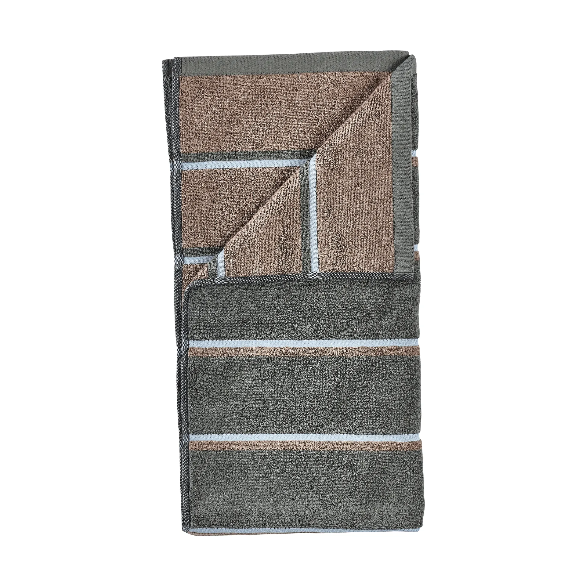 Sauna Handduk, Olive green-taupe-blue fog, 70x140 cm Zone Denmark