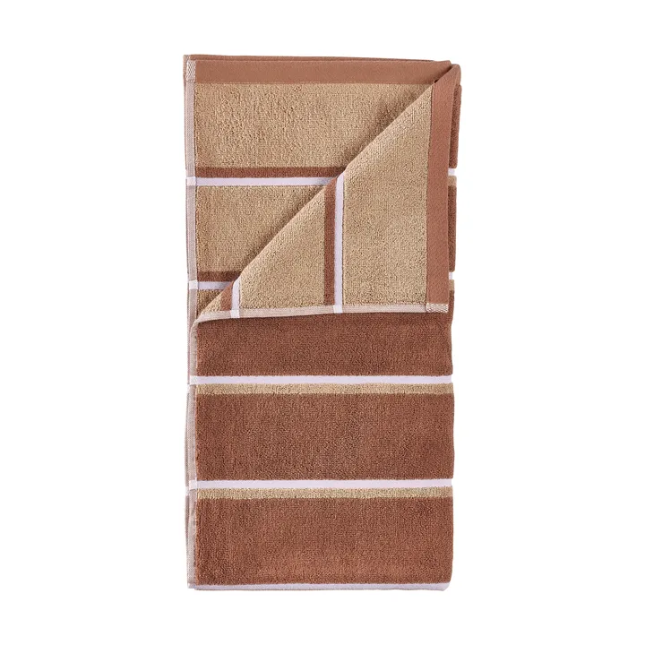 Sauna Handduk - Terracotta-camel-lupine, 50x100 cm - Zone Denmark
