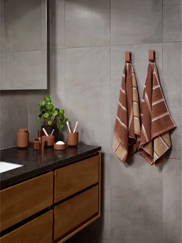 Sauna Handduk - Terracotta-camel-lupine, 50x100 cm - Zone Denmark