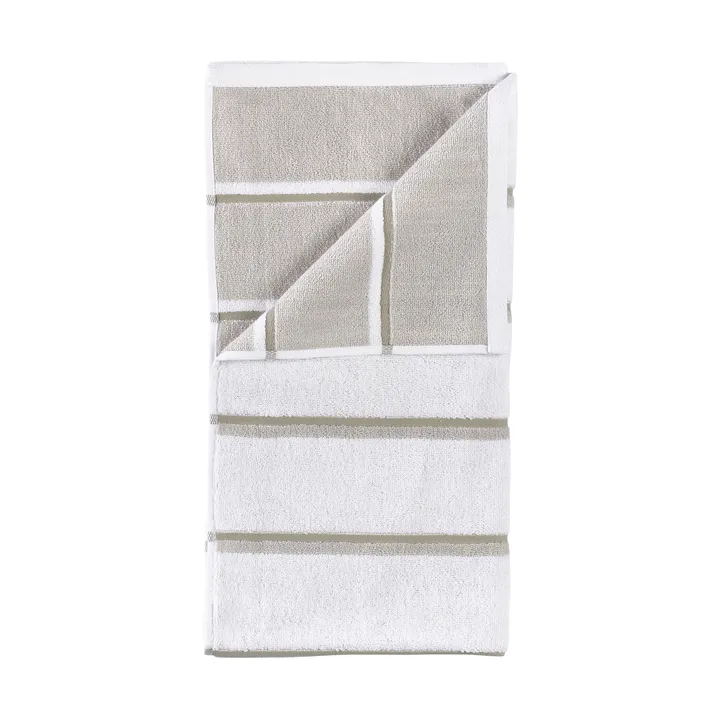 Sauna Handduk - White-soft grey-eucalyptus, 70x140 cm - Zone Denmark