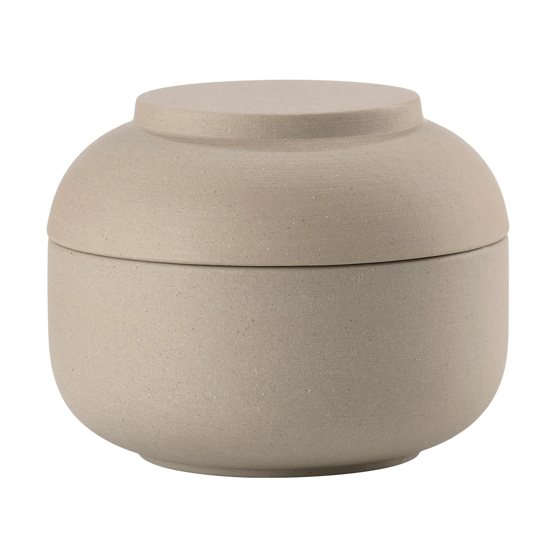 Sensu burk med lock Ø10,5x7,5 cm, Taupe Zone Denmark