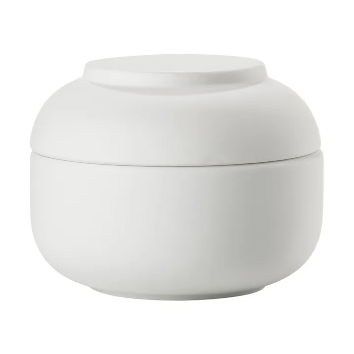 Sensu burk med lock Ø10,5x7,5 cm - White - Zone Denmark