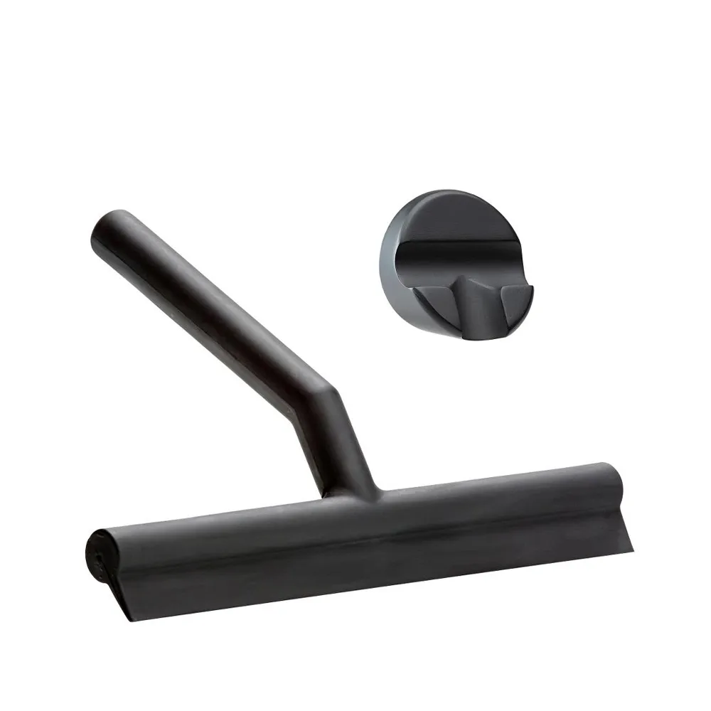 Wiper duschskrapa, black, med hållare Zone Denmark