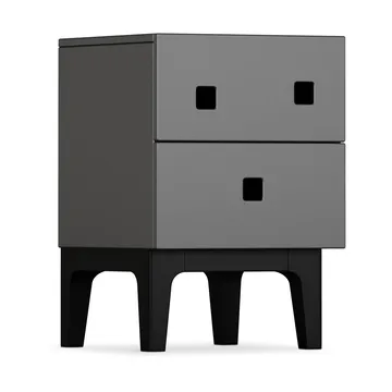 Peep S1 sängbord - Slate grey, svartlack - Zweed